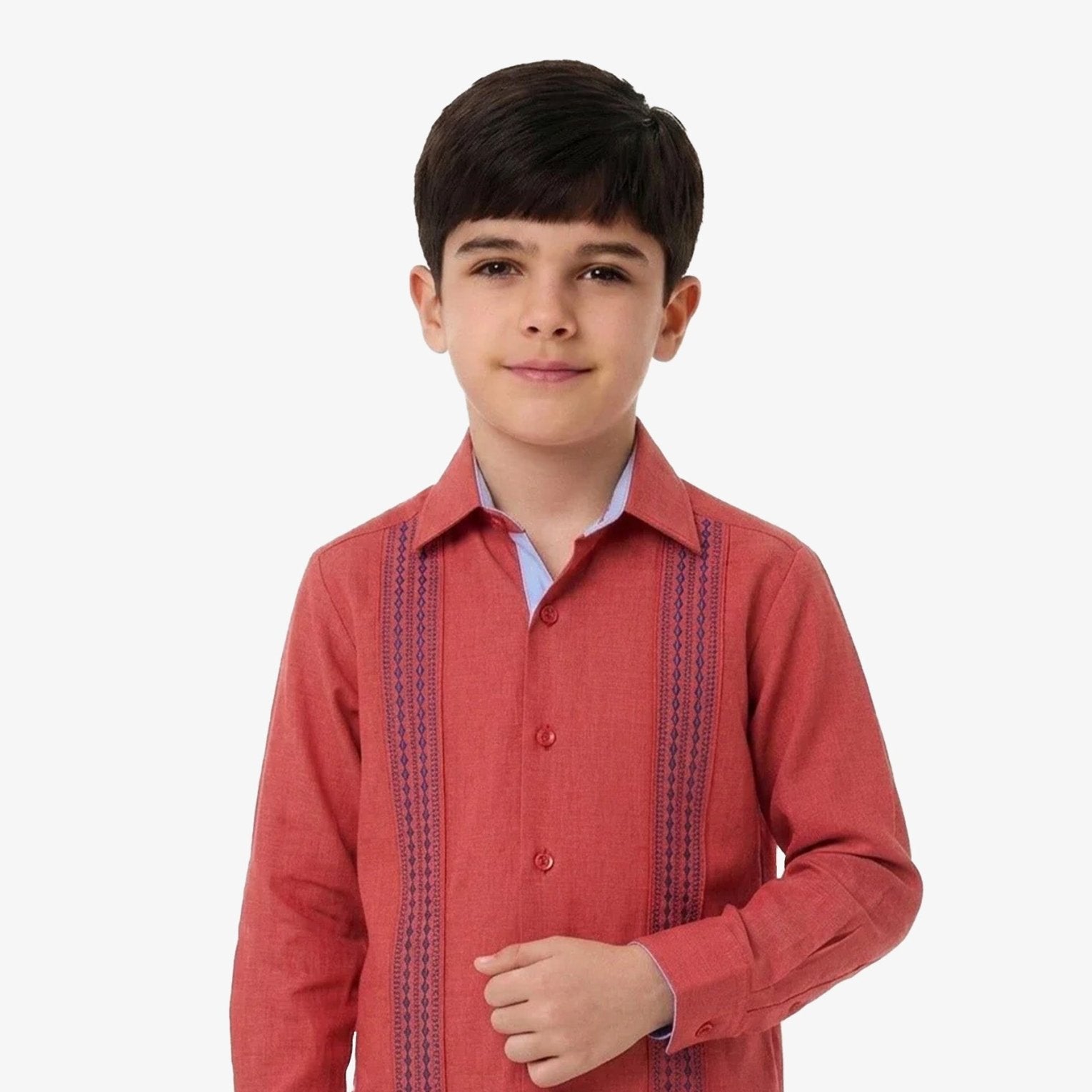Manchester Junior Guayabera Roja color rojo para niño