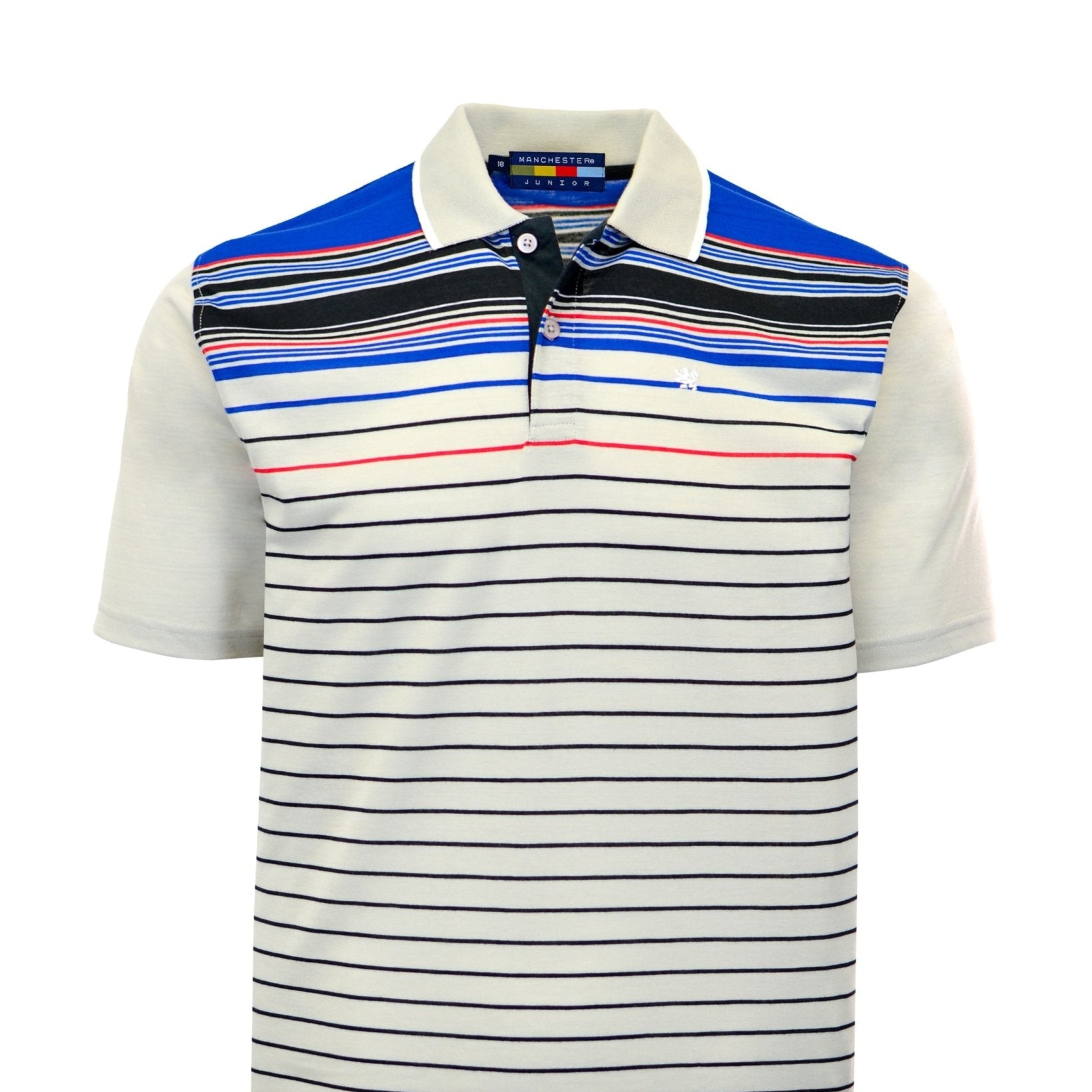 Manchester Junior Polo Patrón Lineal 100% Algodón - Manga Corta - Manchester