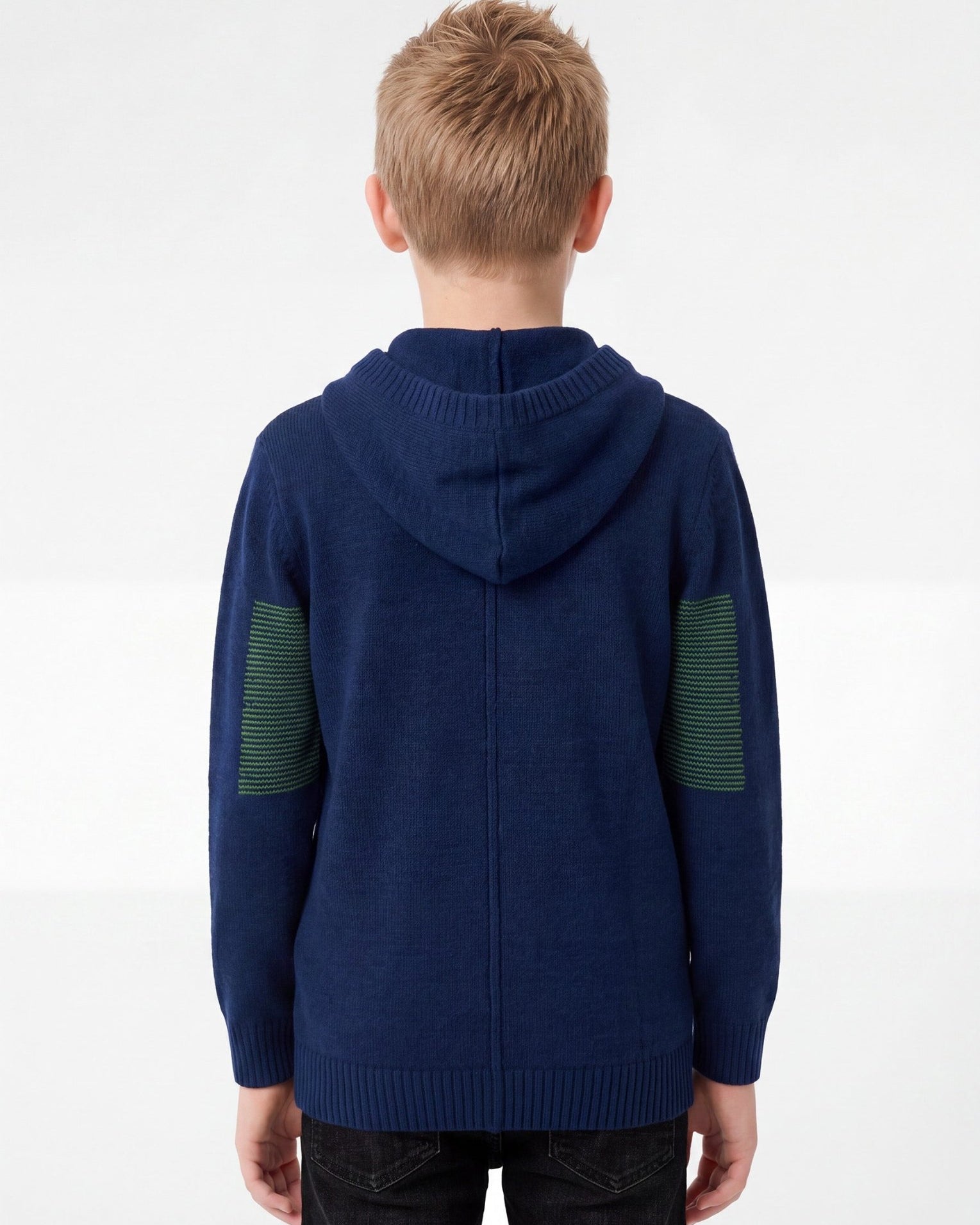 Manchester Junior Sweater 100% Acrílico - Manga Larga color marino oscuro para niño