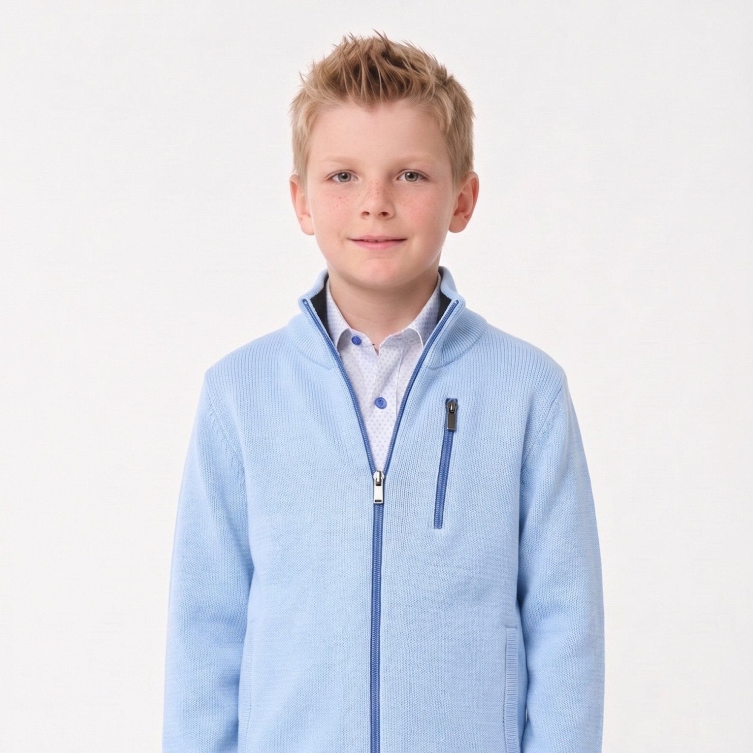 Manchester Junior Sweater Liso a Punto - Manchester