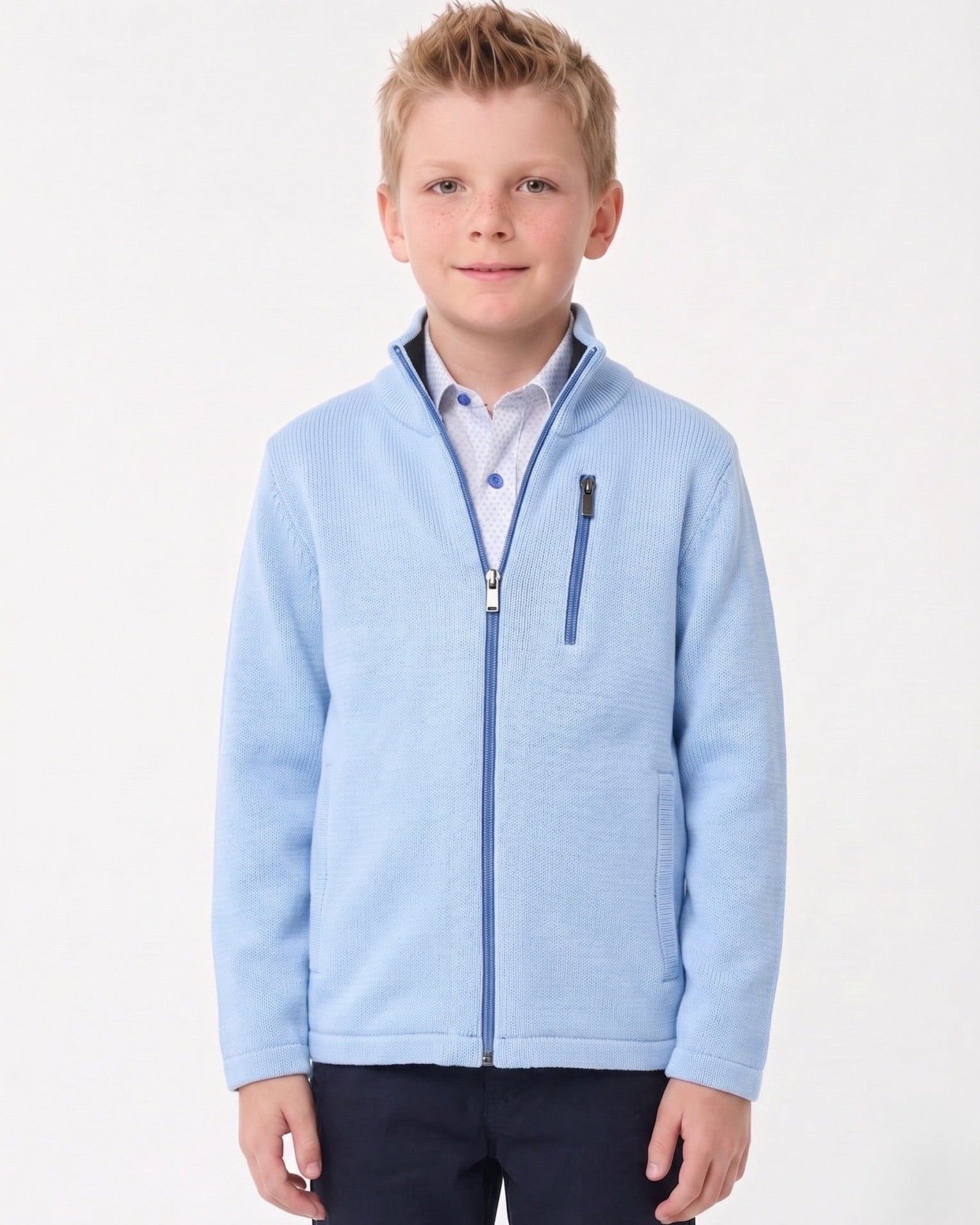 Manchester Junior Sweater Liso a Punto - Manchester