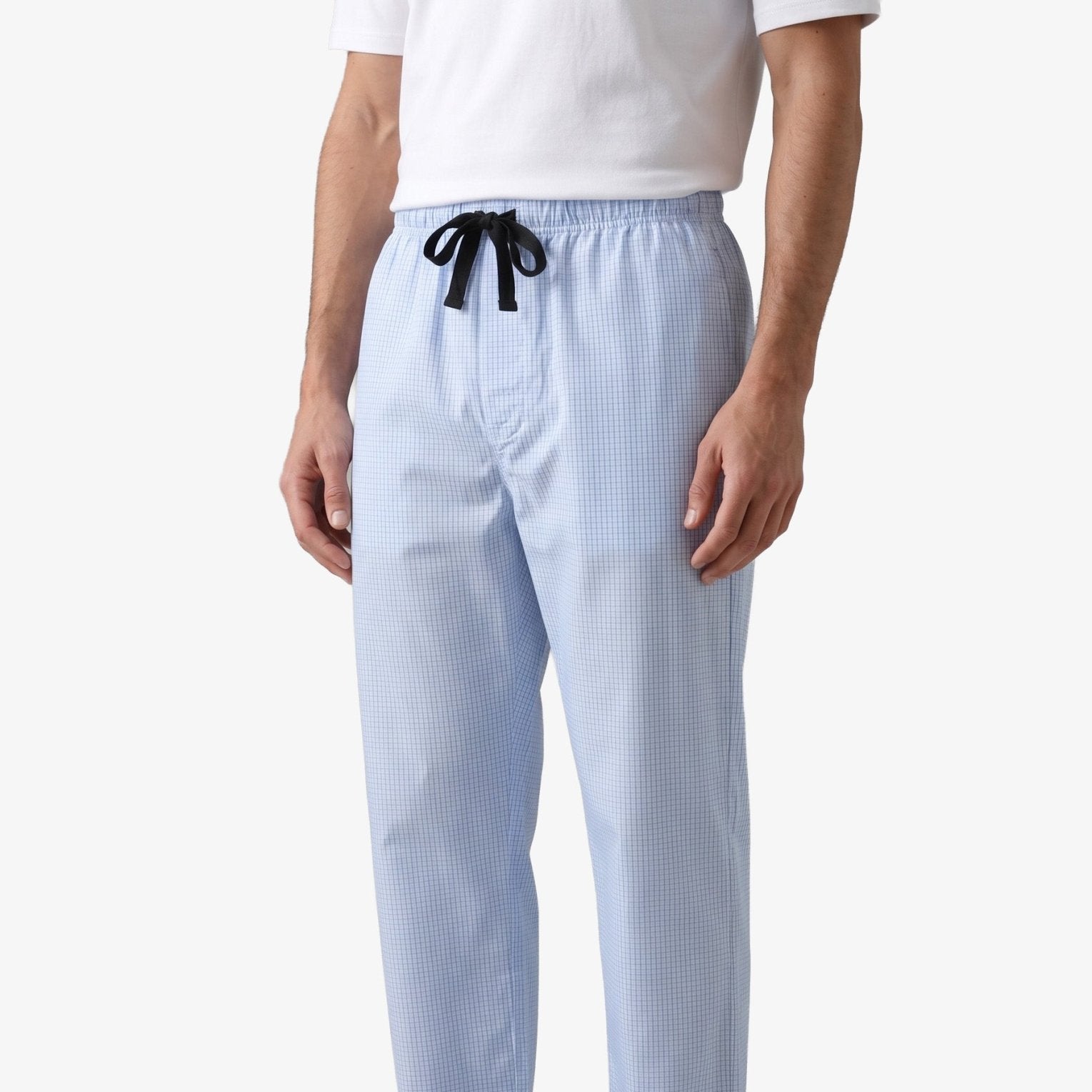 Manchester Pantalón de Pijama Líneas de Cuadrícula color marino para hombre