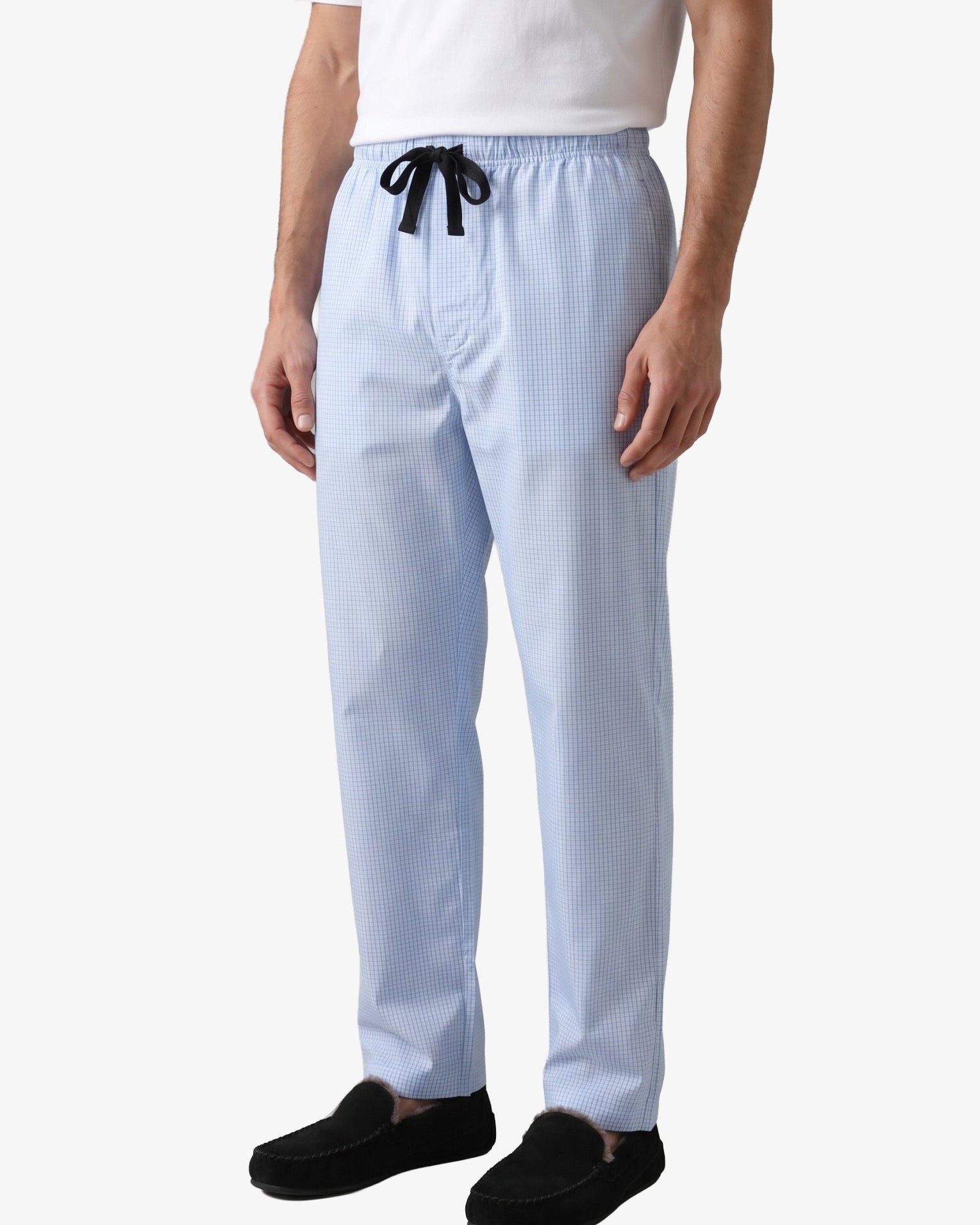Manchester Pantalón de Pijama Líneas de Cuadrícula color marino para hombre