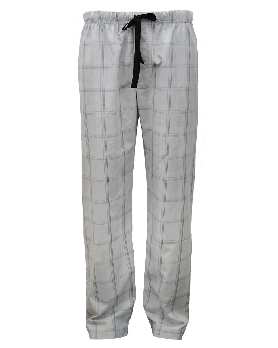 Manchester Pantalón de Pijama Patrón Cuadrado Algodón y Poliéster color gris para hombre