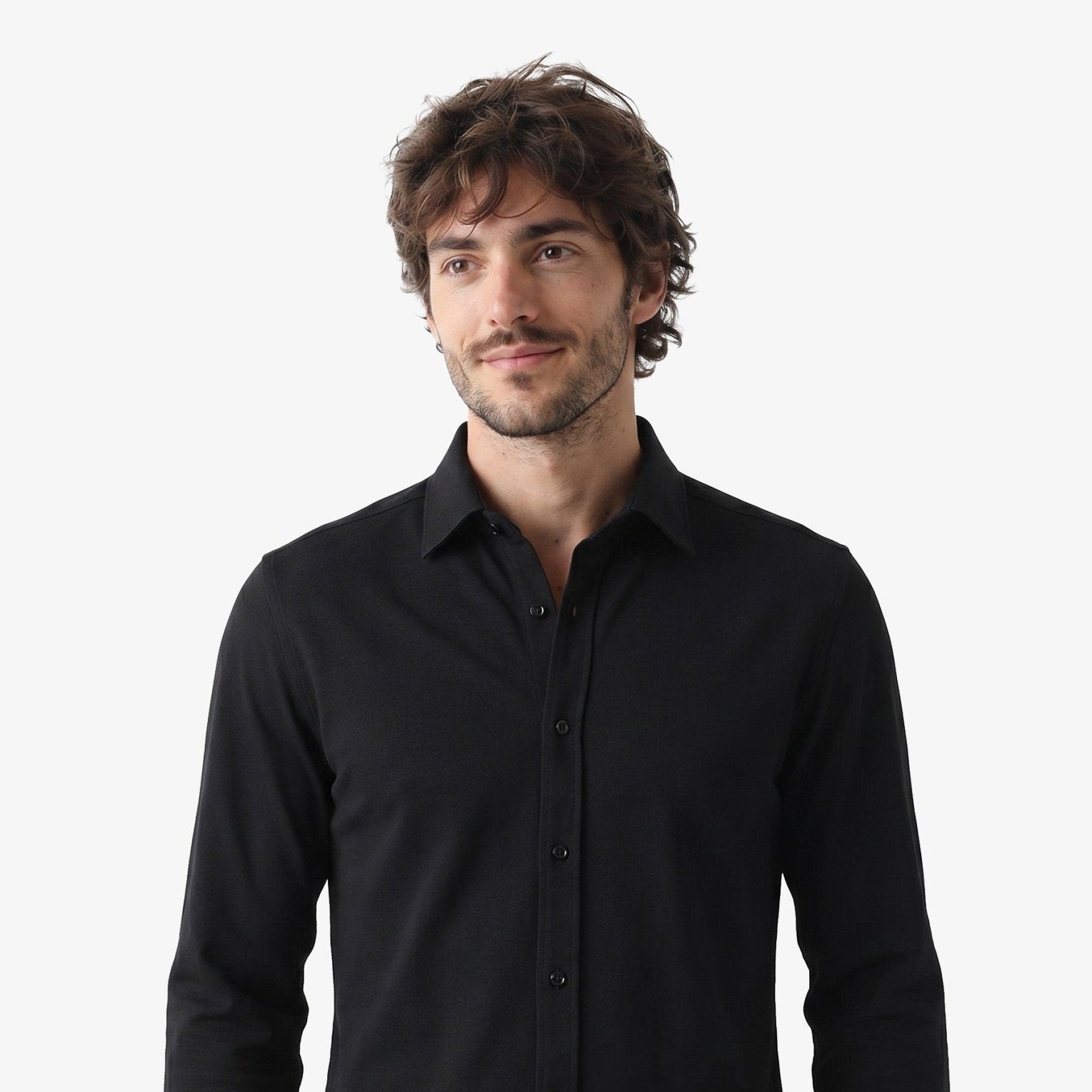 Manchester Performance Camisa Casual color negro para hombre