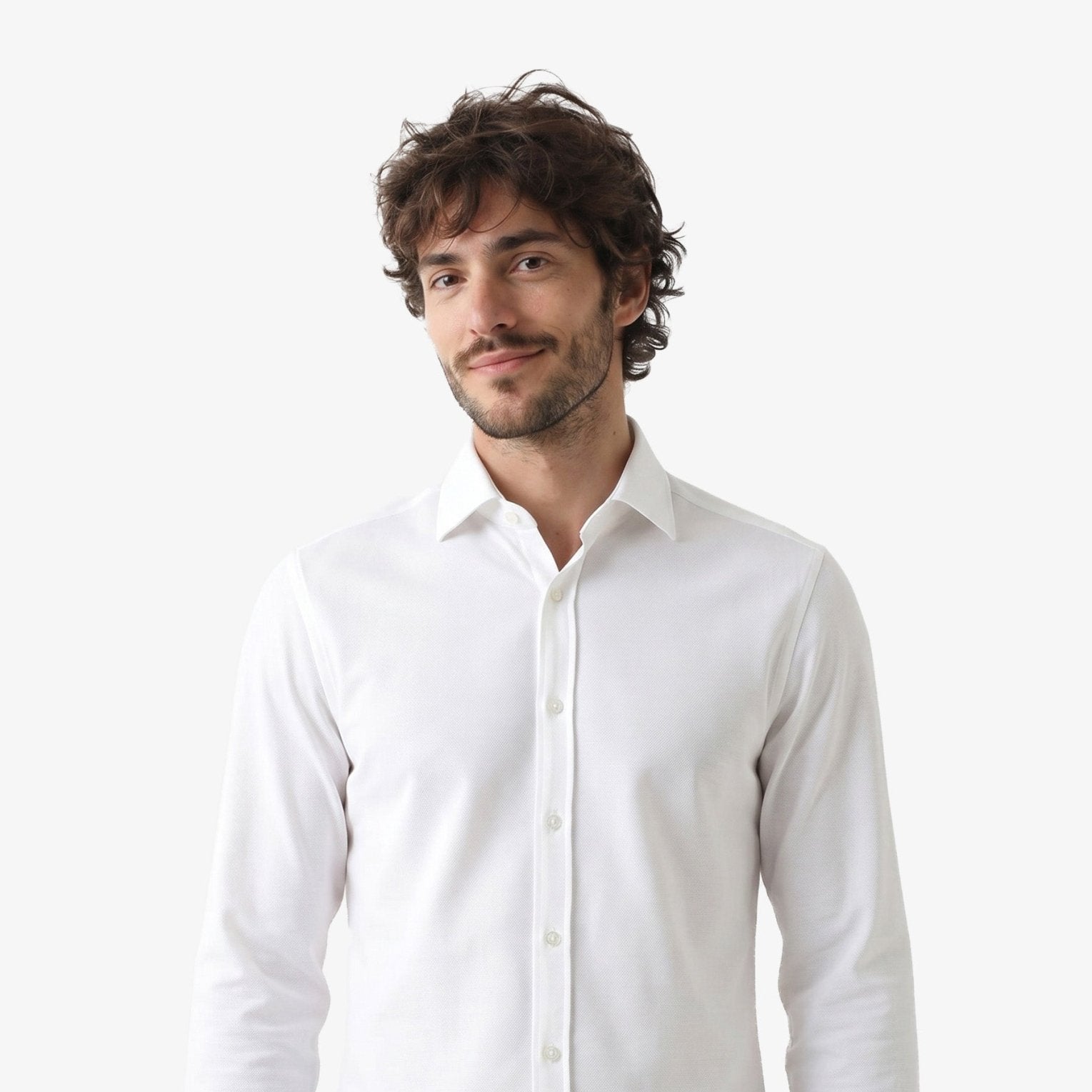 Manchester Performance Camisa Casual color blanco para hombre
