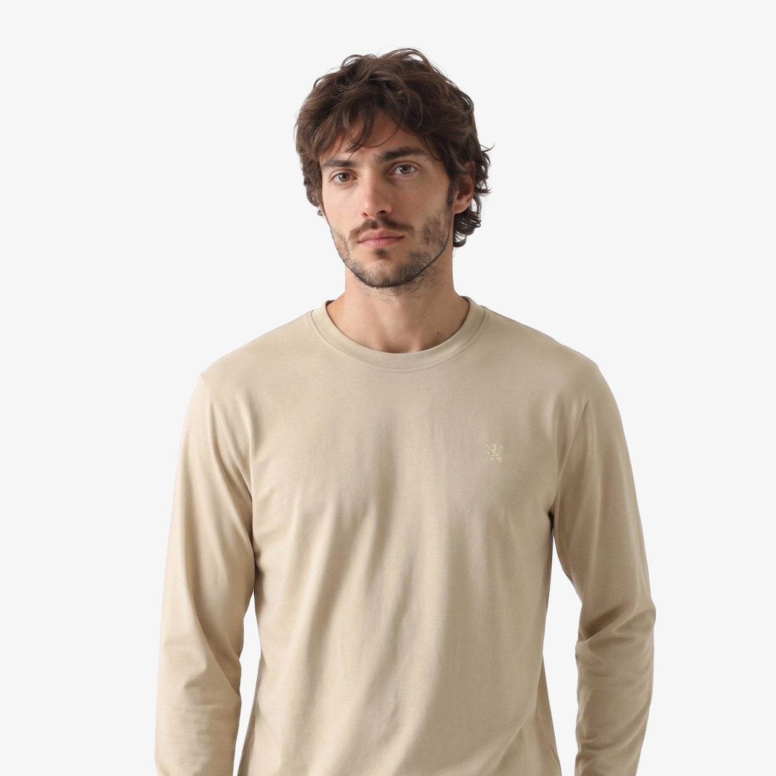 Manchester Playera Cuello Redondo Lisa Poliéster y Algodón Manga Larga - Manchester
