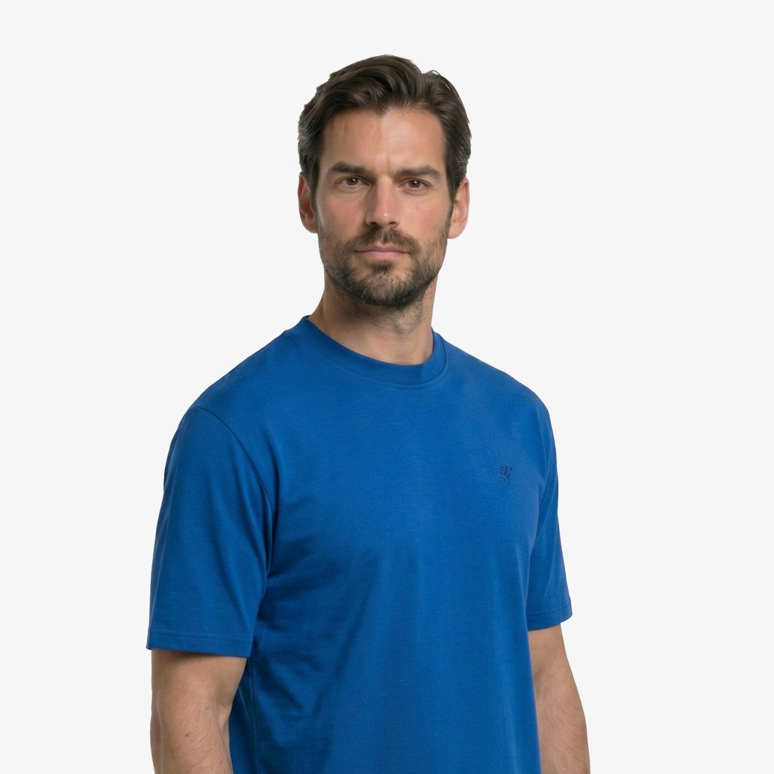 Manchester Playera Lisa color azul francia para hombre
