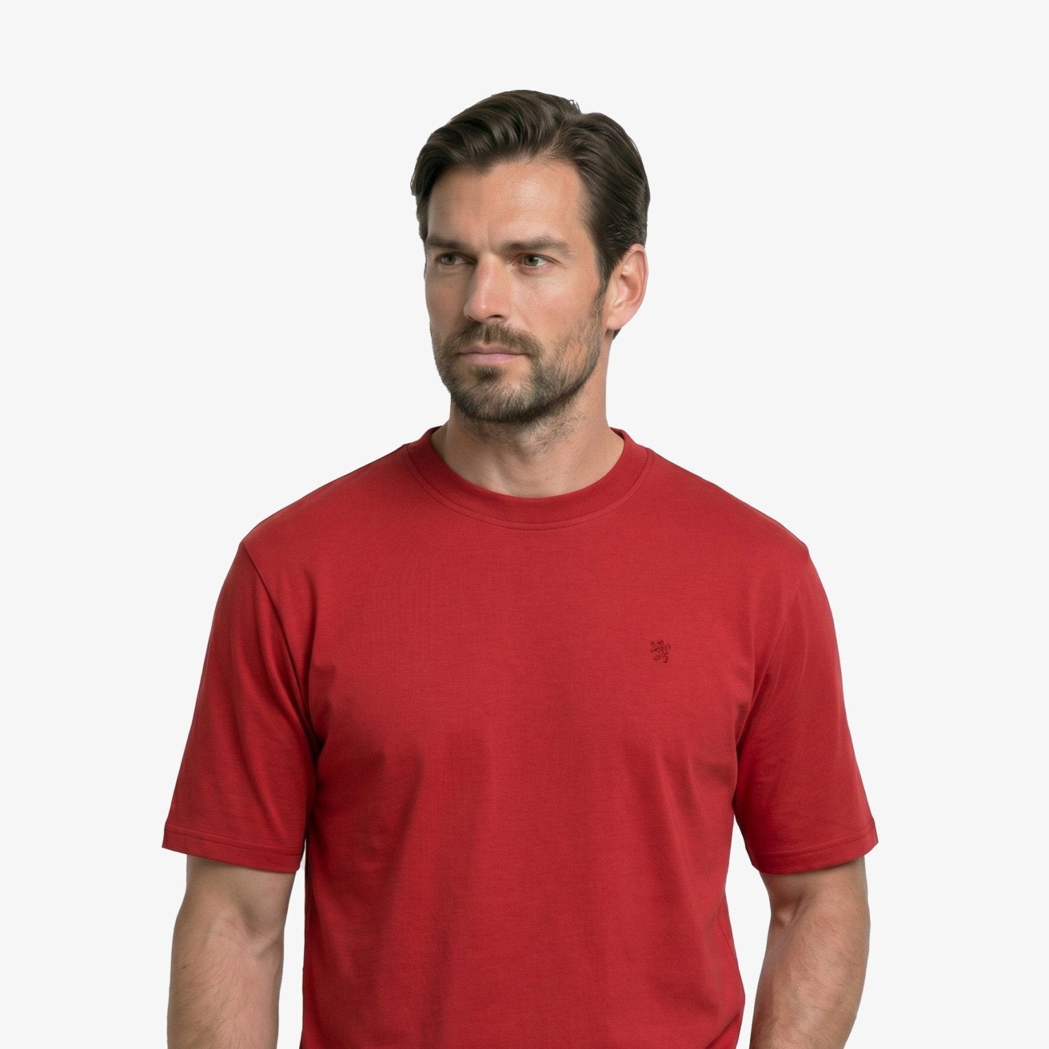 Manchester Playera Lisa color rojo para hombre