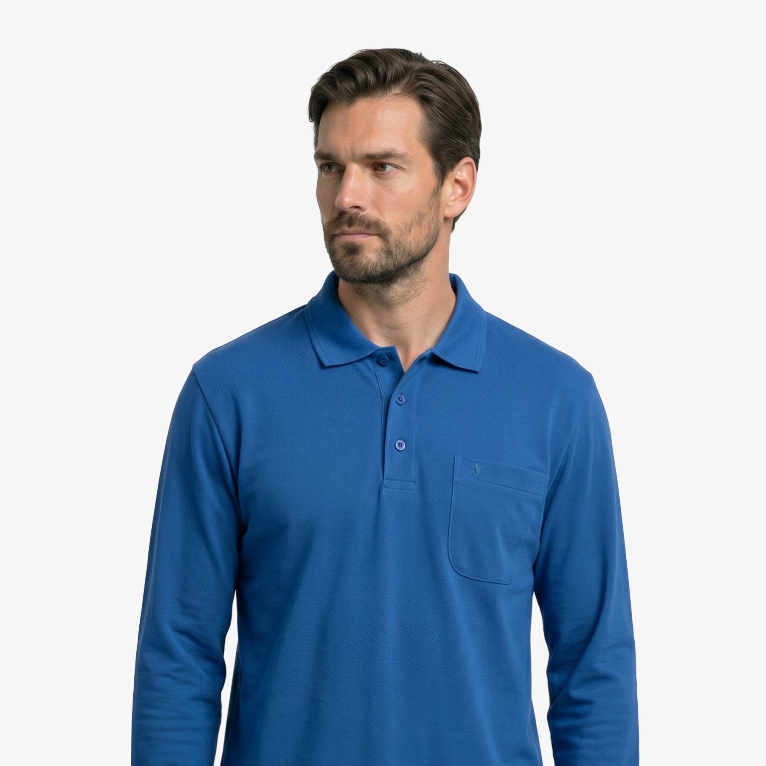 Manchester Playera Polo Lisa Poliéster y Algodón Manga Larga - Manchester