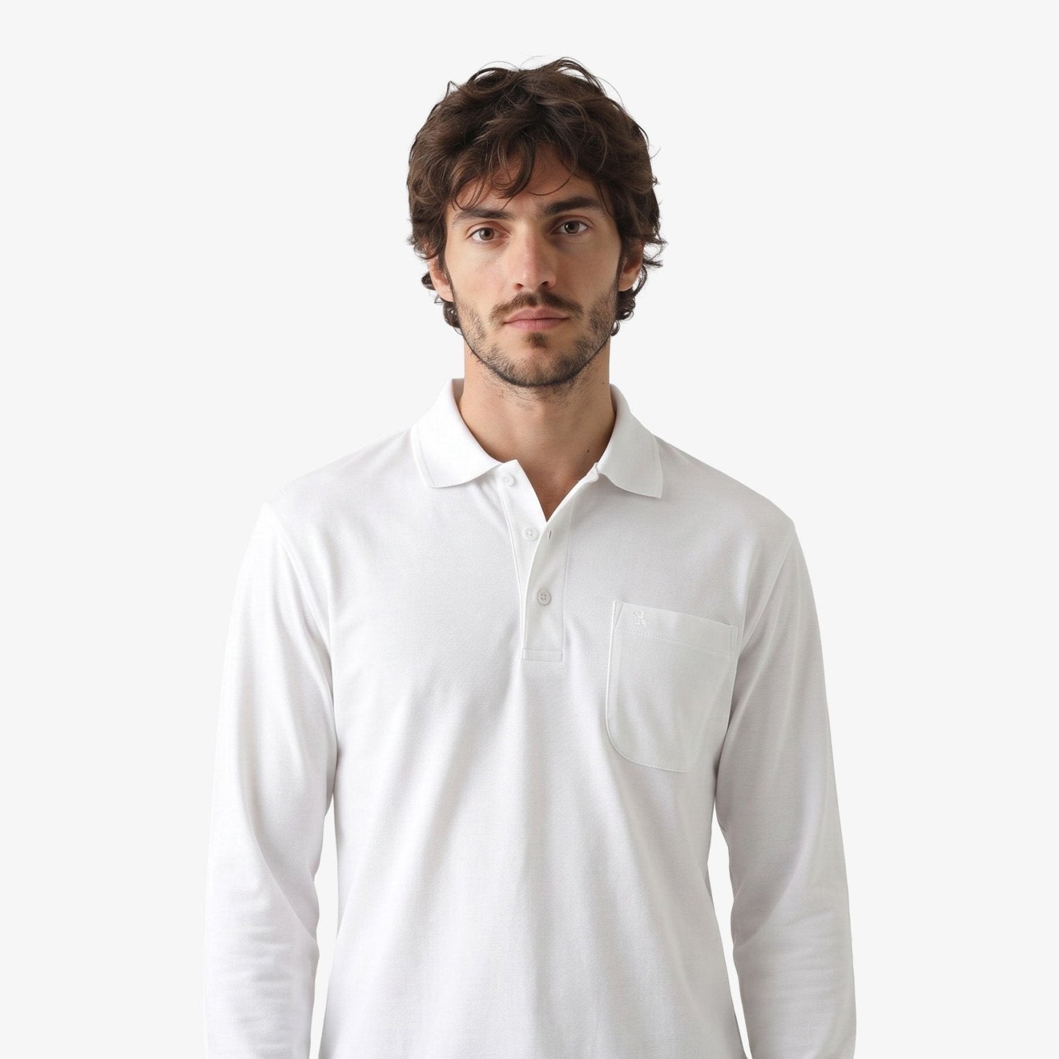 Manchester Playera Polo Lisa Poliéster y Algodón Manga Larga - Manchester