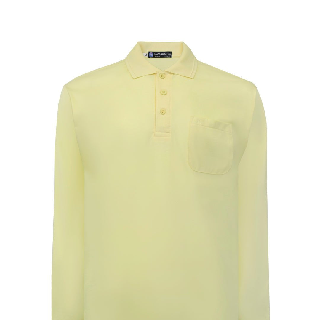 Manchester Playera Polo Lisa Poliéster y Algodón Manga Larga - Manchester