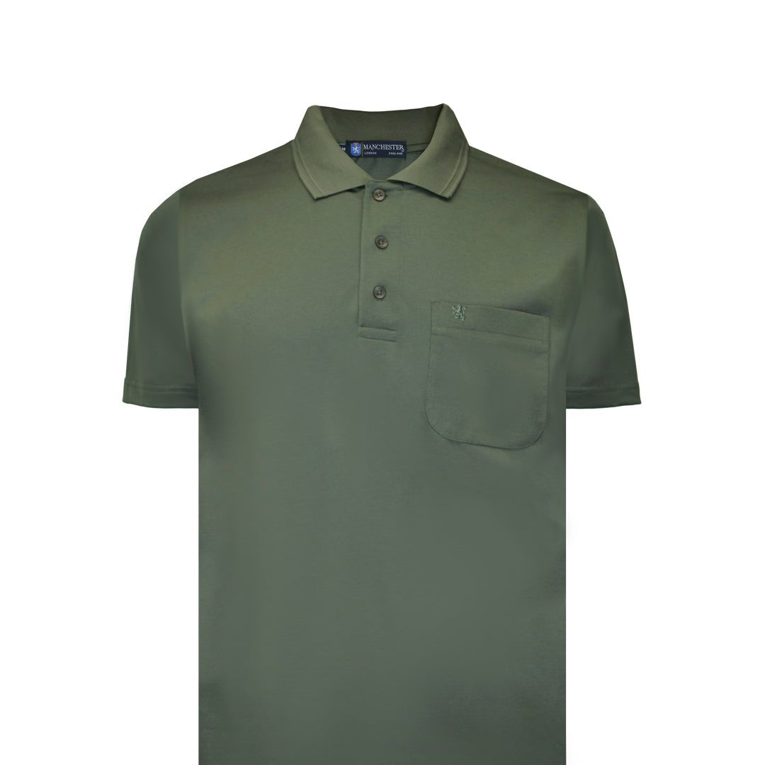Manchester Playera Tipo Polo Lisa Poliéster y Algodón - Manchester