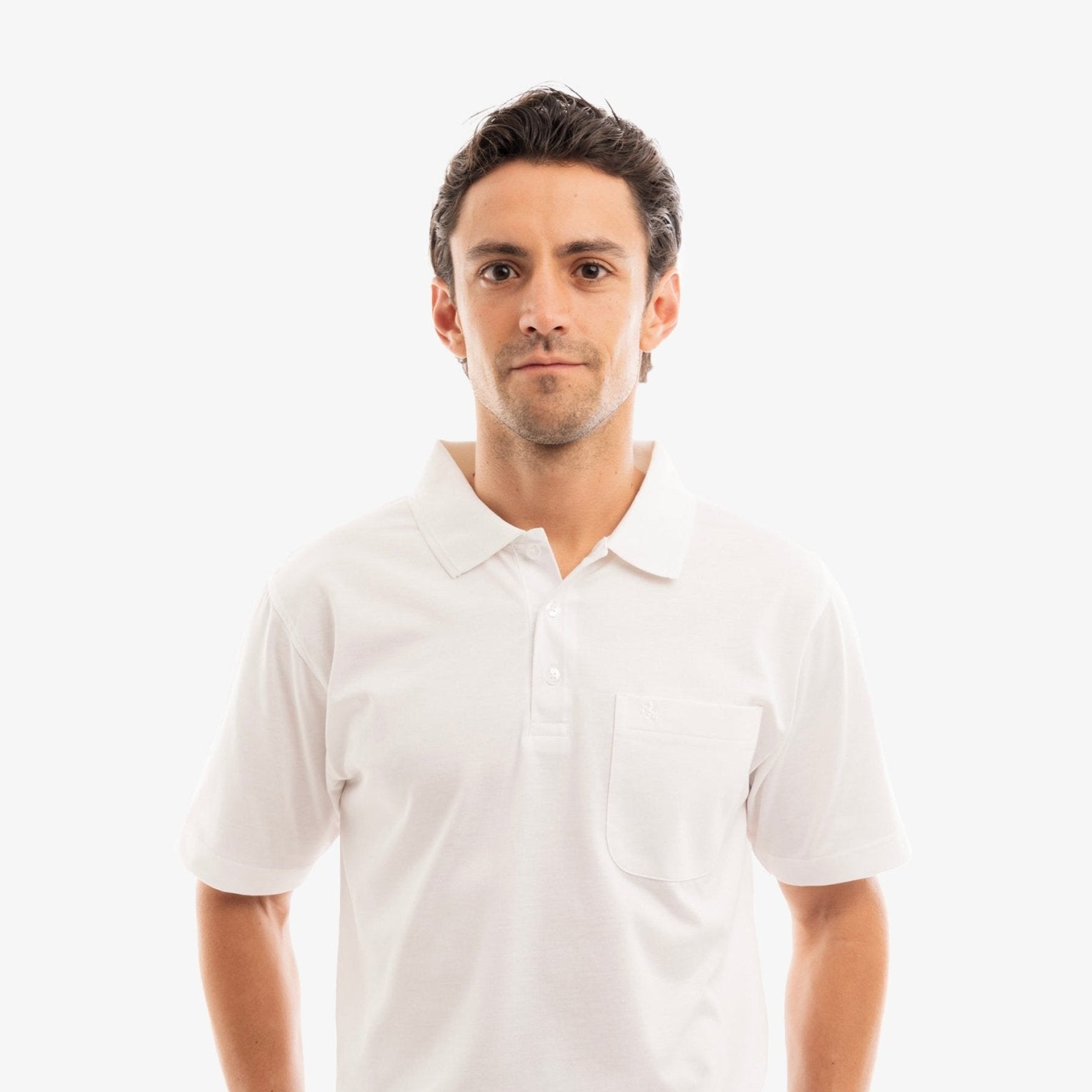 Manchester Playera Tipo Polo Lisa Poliéster y Algodón - Manchester