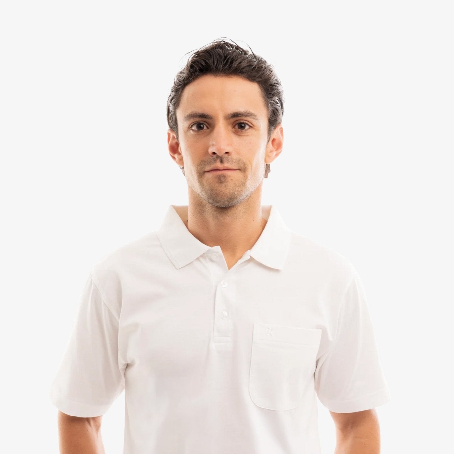 Manchester Playera Tipo Polo Lisa Poliéster y Algodón - Manchester