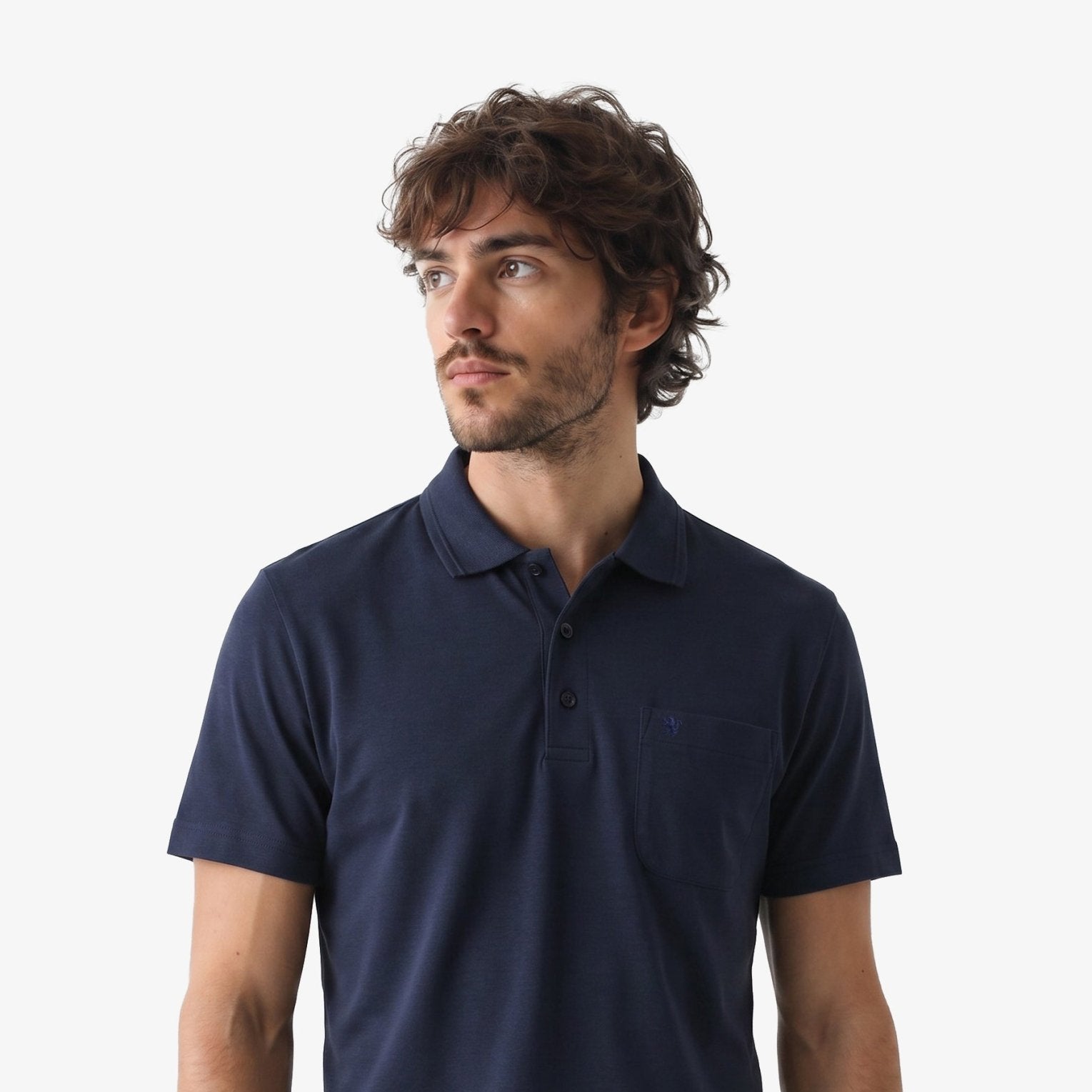 Manchester Playera Tipo Polo Lisa Poliéster y Algodón - Manchester