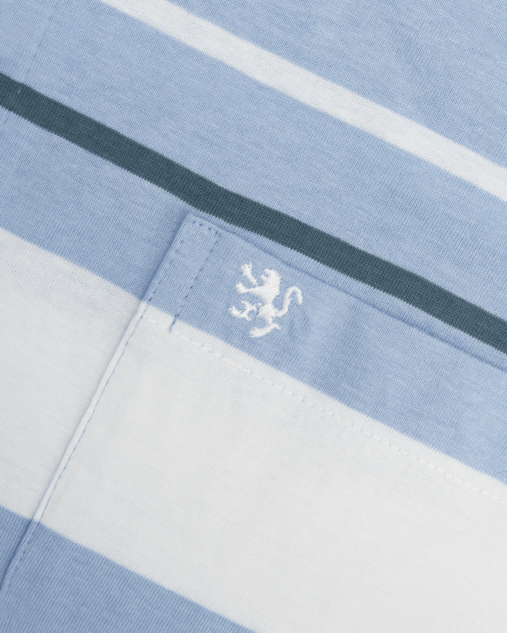 Manchester Polo Big And Tall Premium de Rayas Horizontales Sofisticado - Manchester