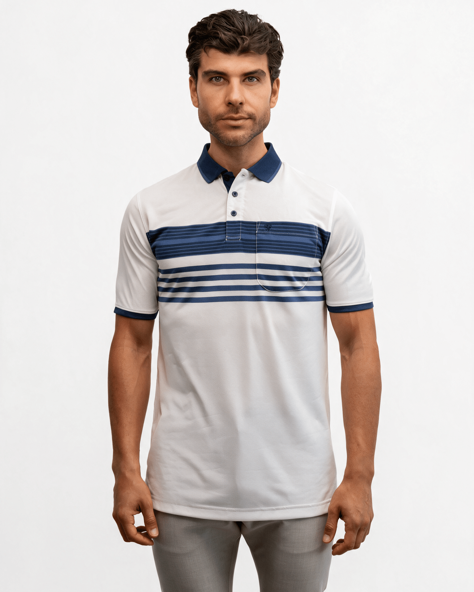 Manchester Polo Cool Free con Franjas Modernas - Manchester