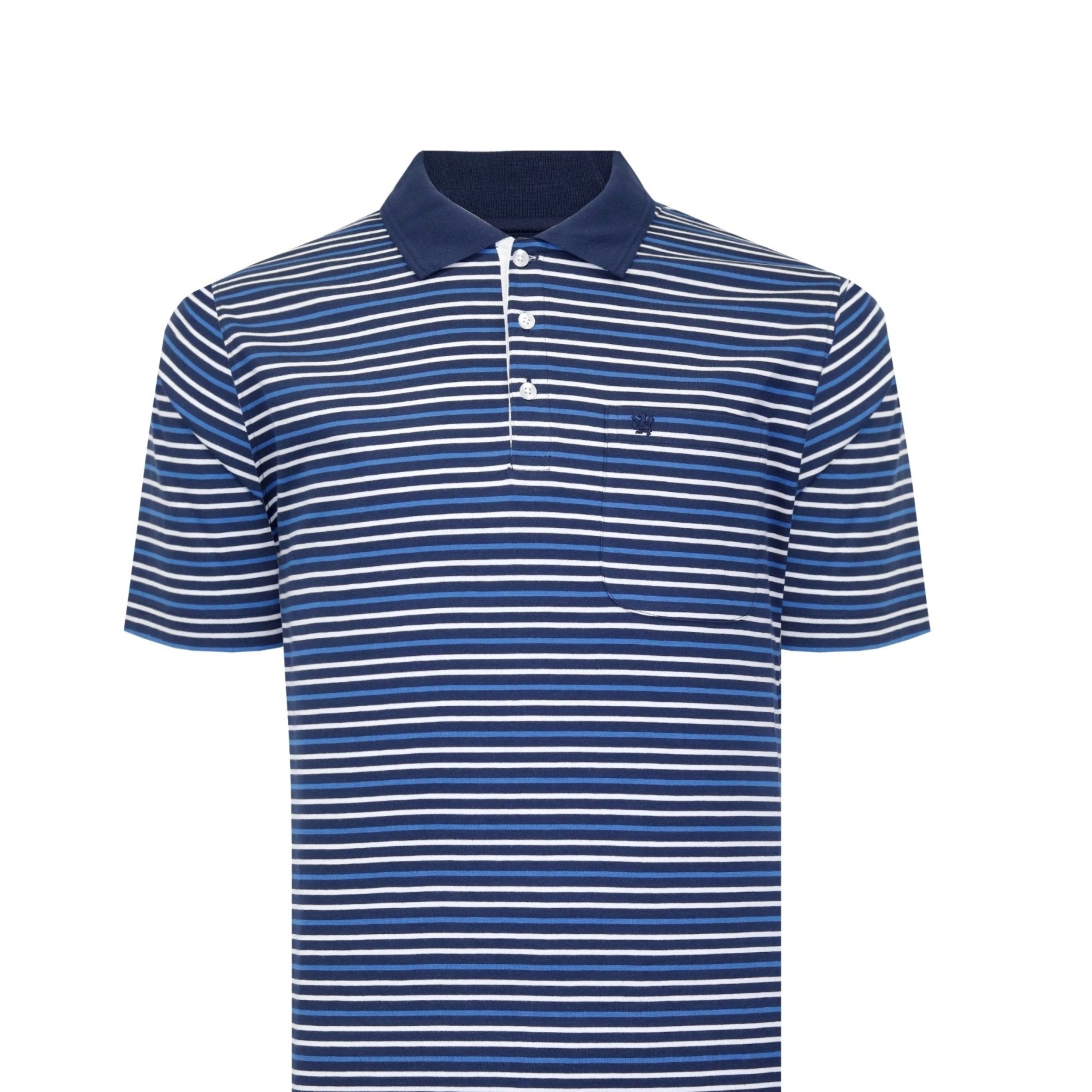 Manchester Polo de Algodón Premium con Diseño de Rayas Marineras - Manchester