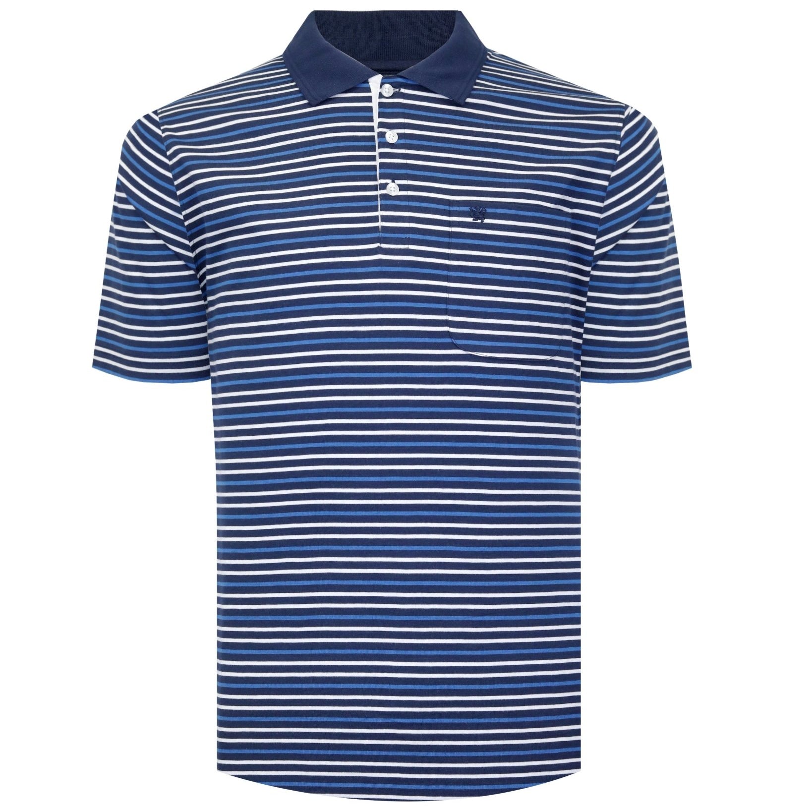 Manchester Polo de Algodón Premium con Diseño de Rayas Marineras - Manchester