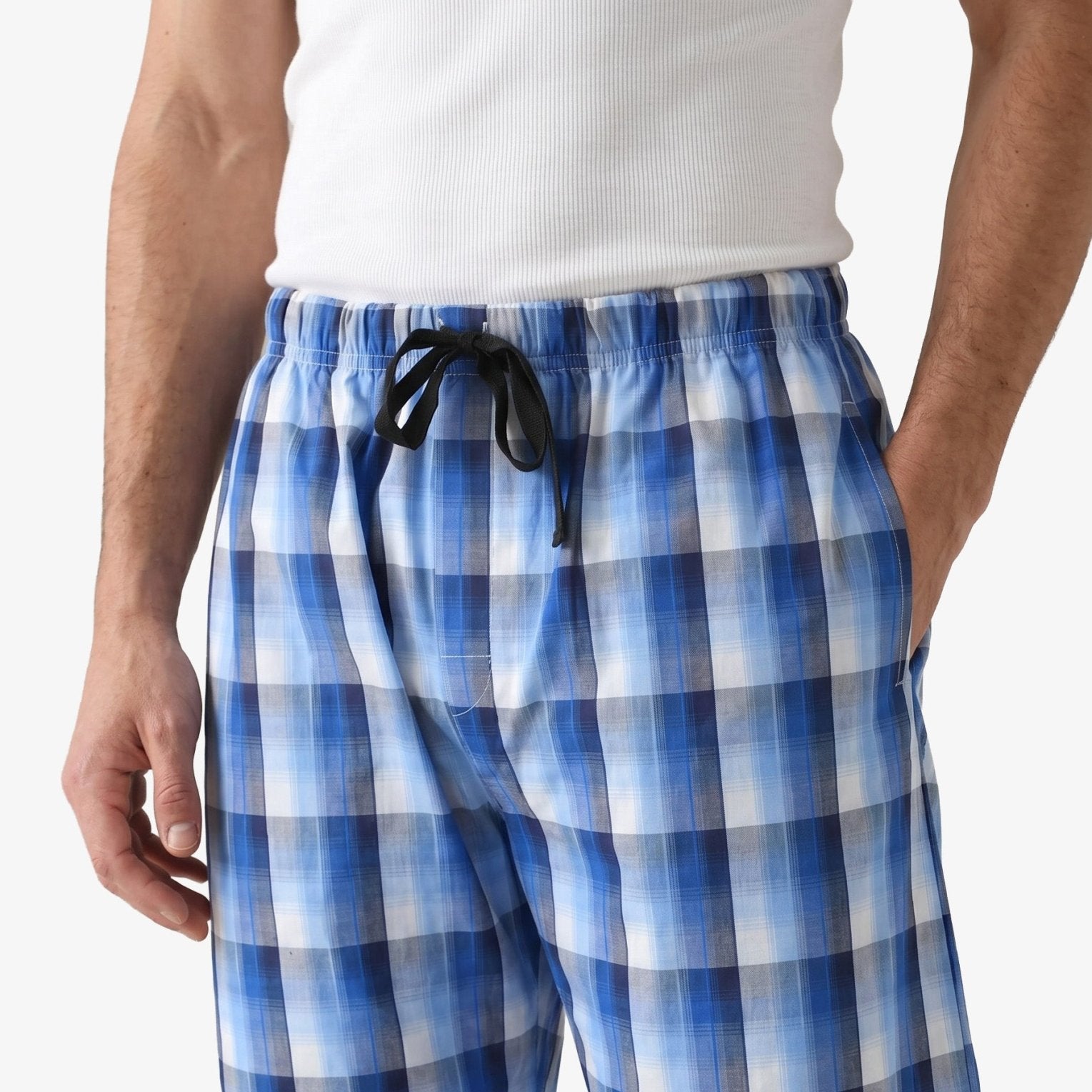 Manchester Short de Pijama Azul Algodón y Poliéster color azul para hombre