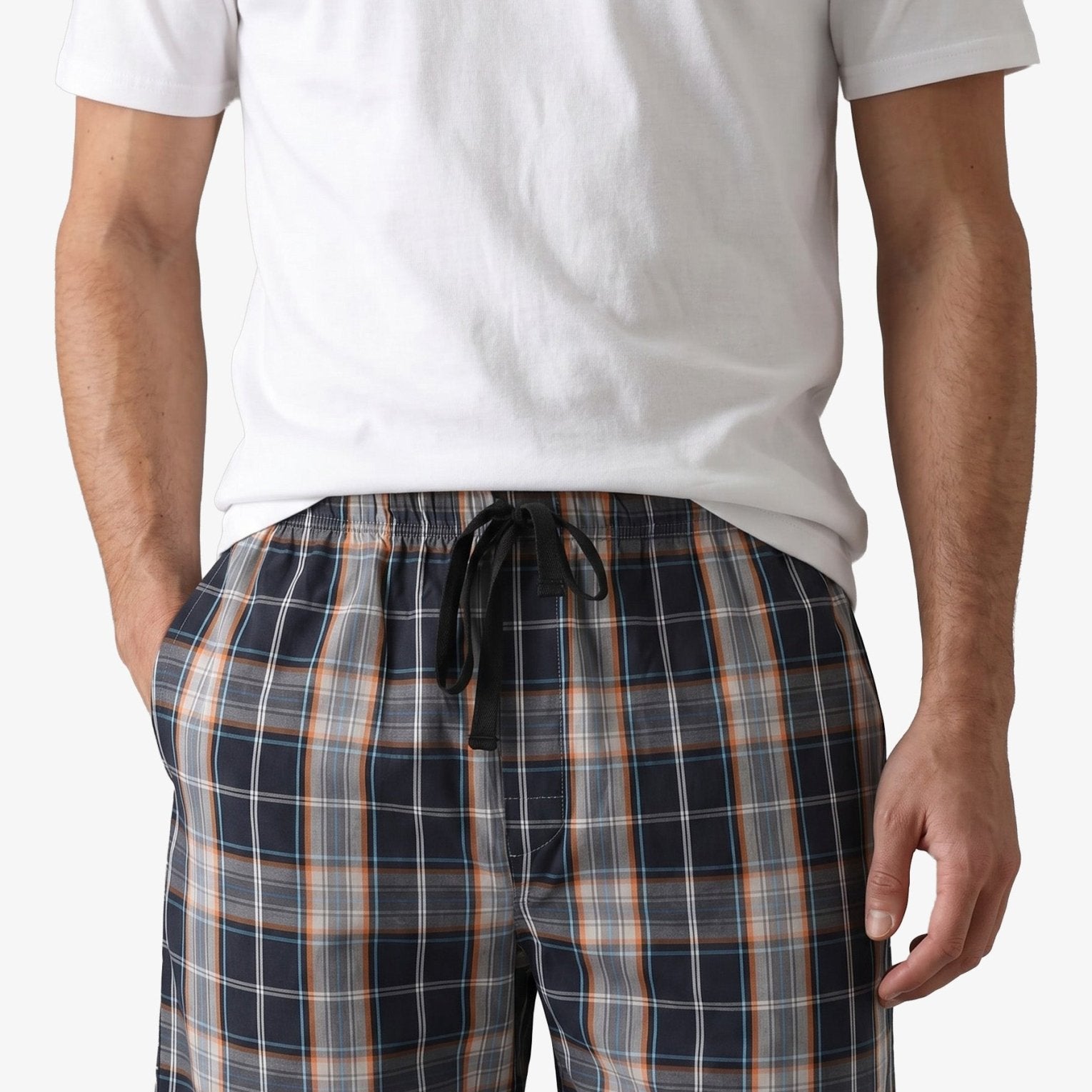 Manchester Short de Pijama Poliéster y Algodón color negro para hombre