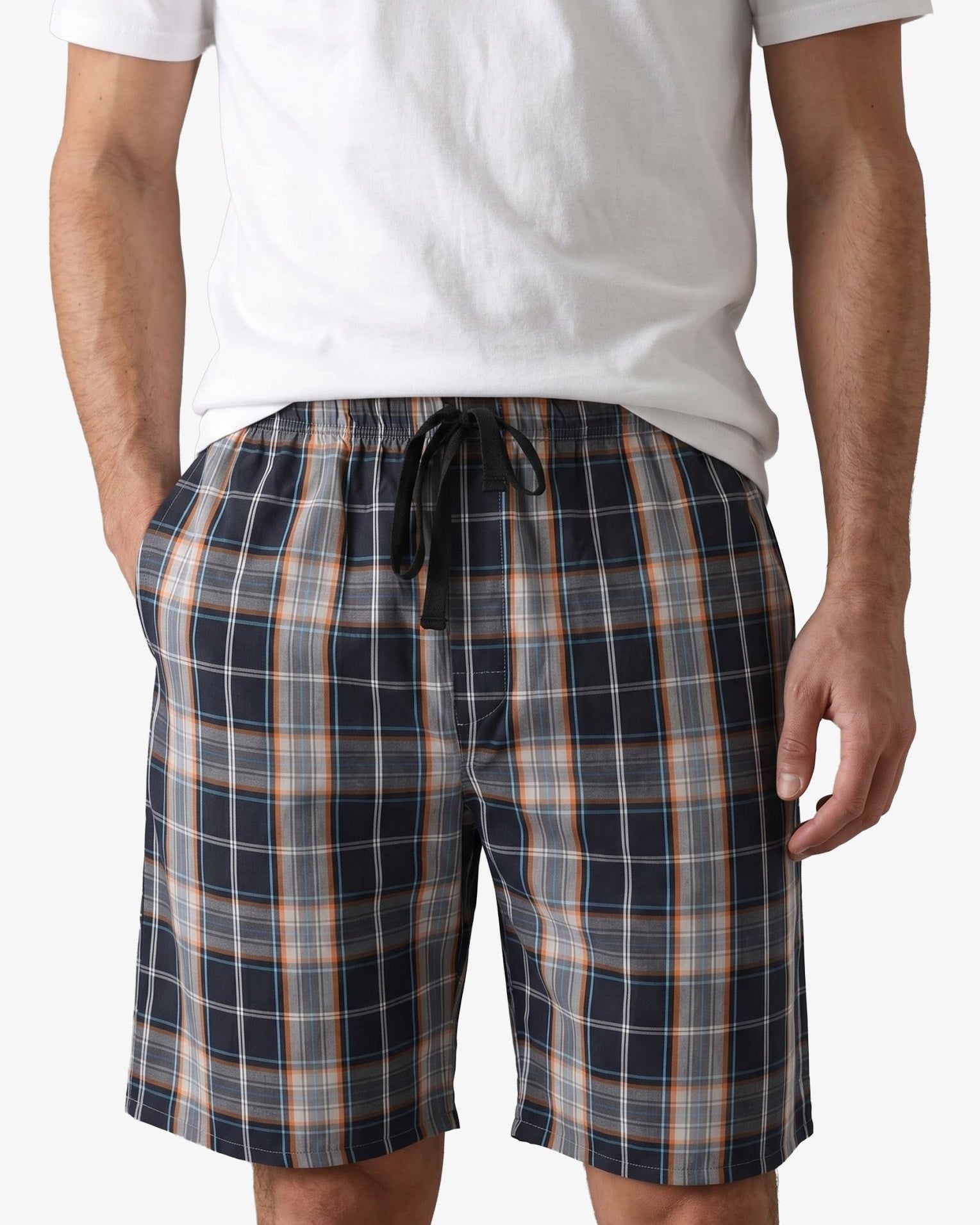 Manchester Short de Pijama Poliéster y Algodón color negro para hombre