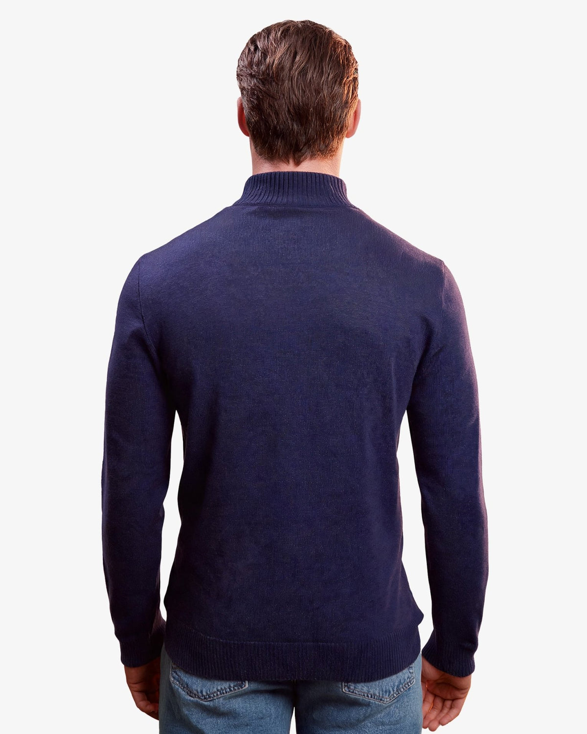 Manchester Suéter Cuello Alto Quarter Zip Tejido Slim Fit - Manchester