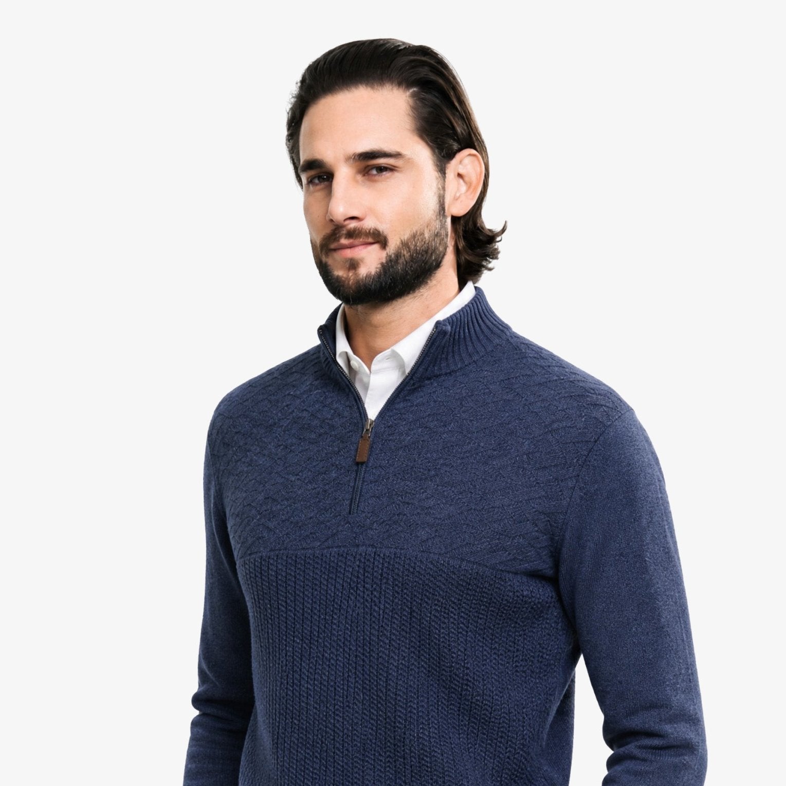 Manchester Suéter Pullover Cuello Zip - Manchester