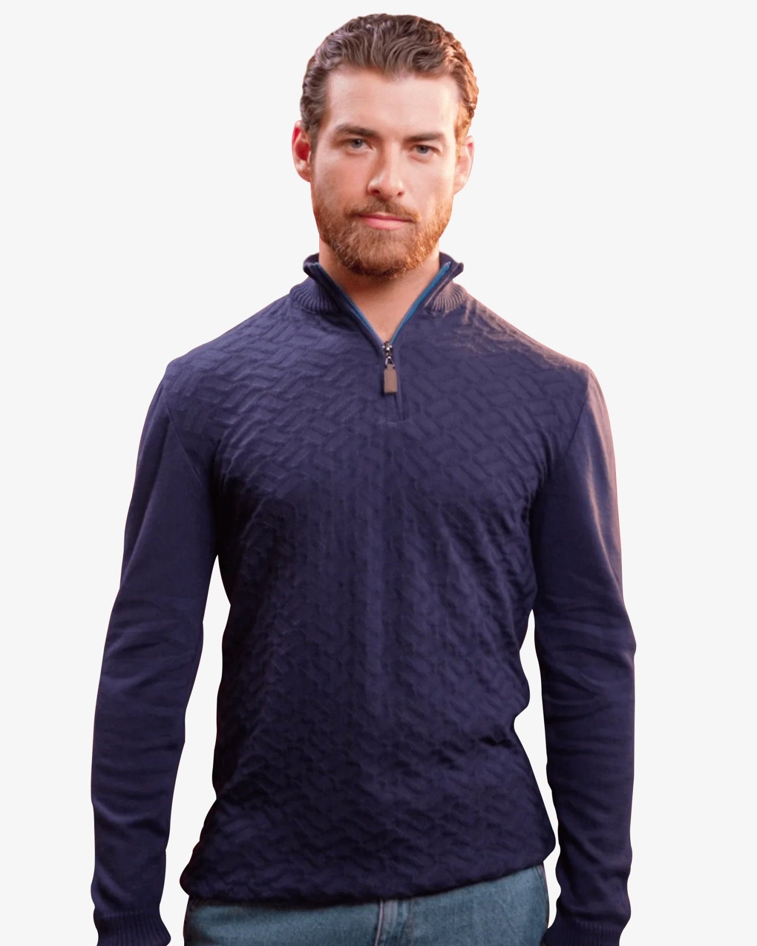 Manchester Sueter Tejido Cuello Alto Quarter-Zip - Manchester