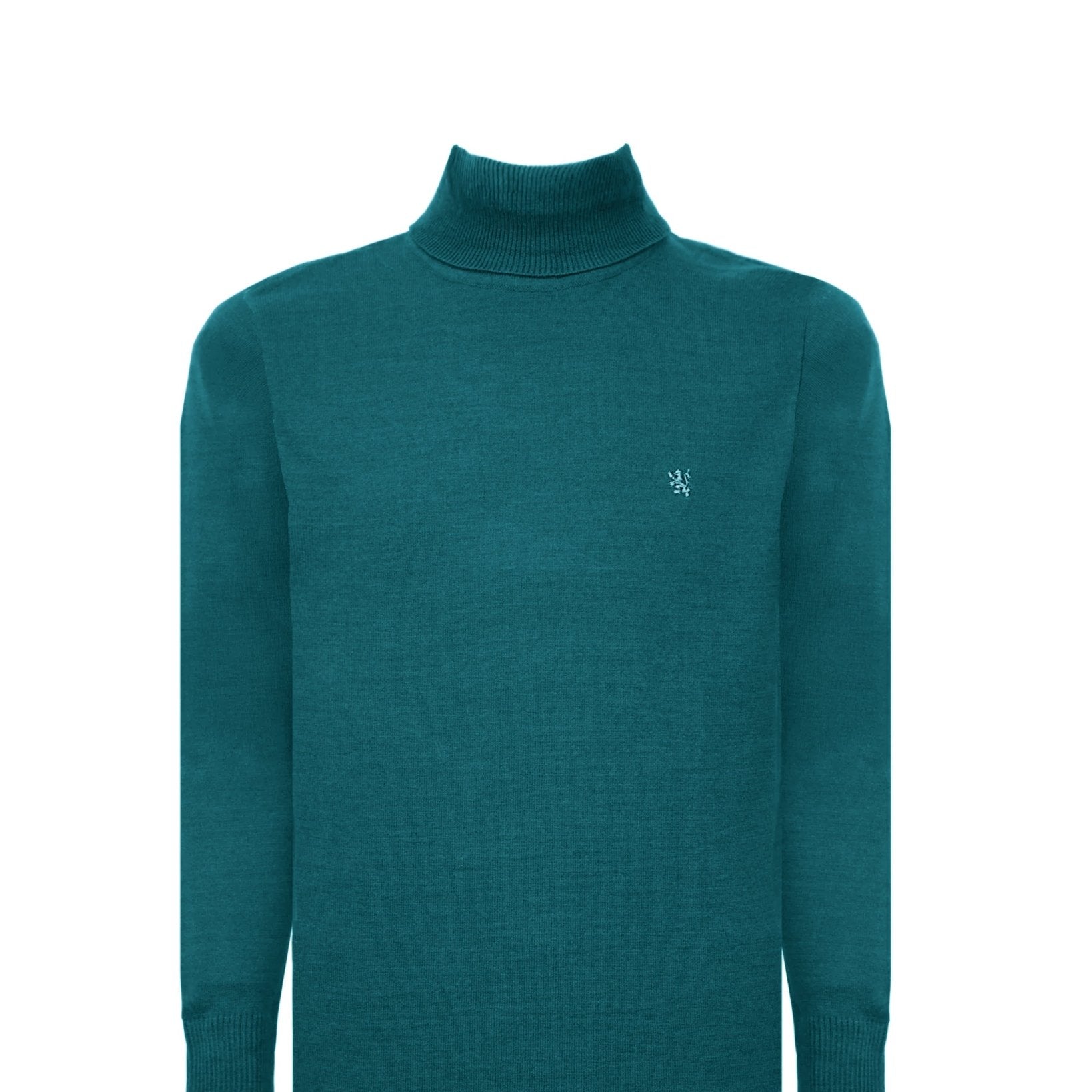Manchester Sweater con Cuello Tortuga color turquesa para hombre