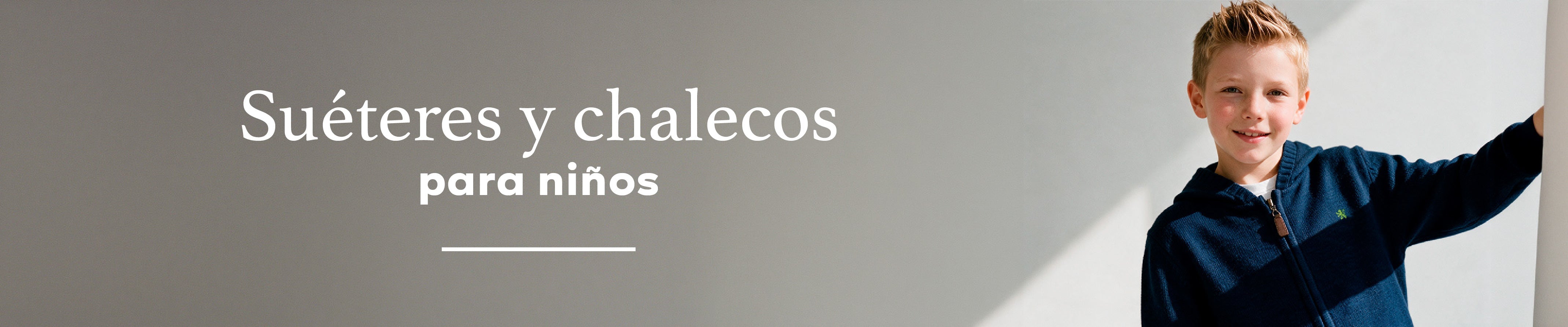 Suéteres y Chalecos para Niño - Manchester