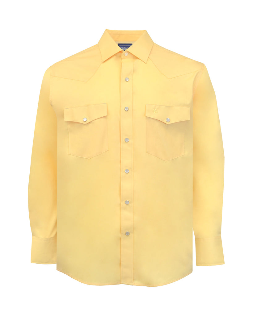 Manchester Camisa Vaquera Manga Larga Vista Frontal en Trigo