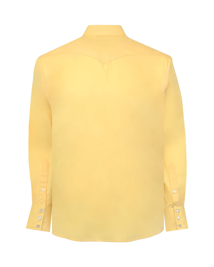 Manchester Camisa Vaquera Manga Larga Vista Trasera en Trigo