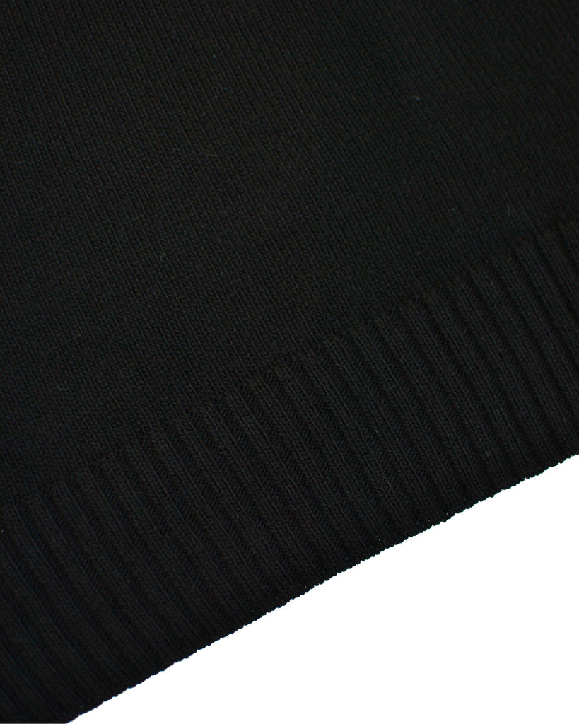 Monsieur Chaleco Negro en Acrilico Puro Detalle de Costuras