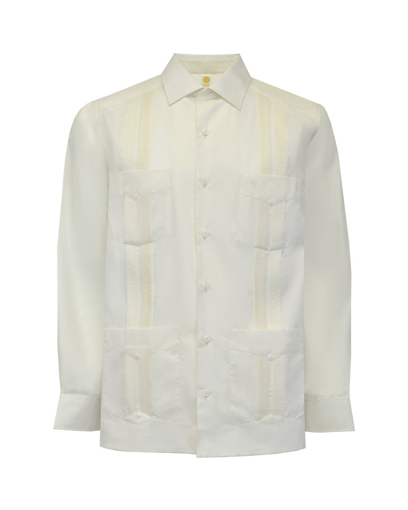 Manchester Guayabera Regular Fit Algodón y Poliéster Vista Frontal