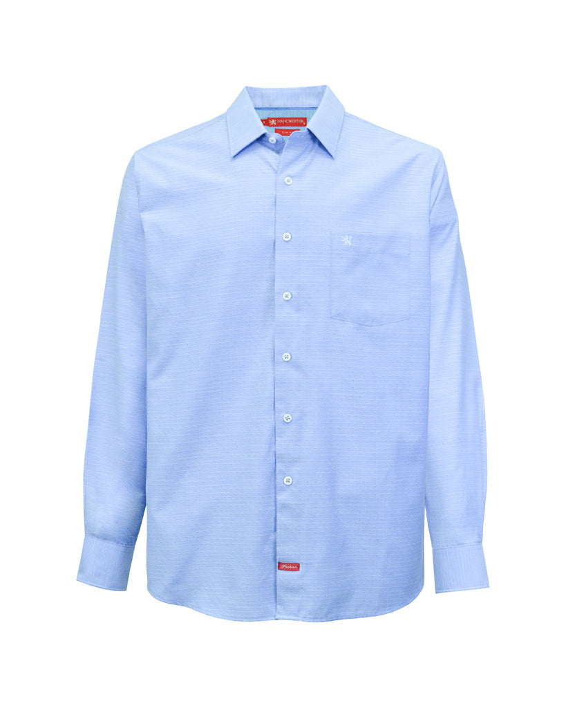 {"altText": "Manchester Camisa Casual de Manga larga con Corte Slim, Mezcla Algod\u00f3n-Poli\u00e9ster y Pu\u00f1o Ejecutivo Vista Frontal", "color": "AZUL", "url": "https://cdn.shopify.com/s/files/1/0762/6925/7013/files/41252-X_1.jpg?v=1697827243"}