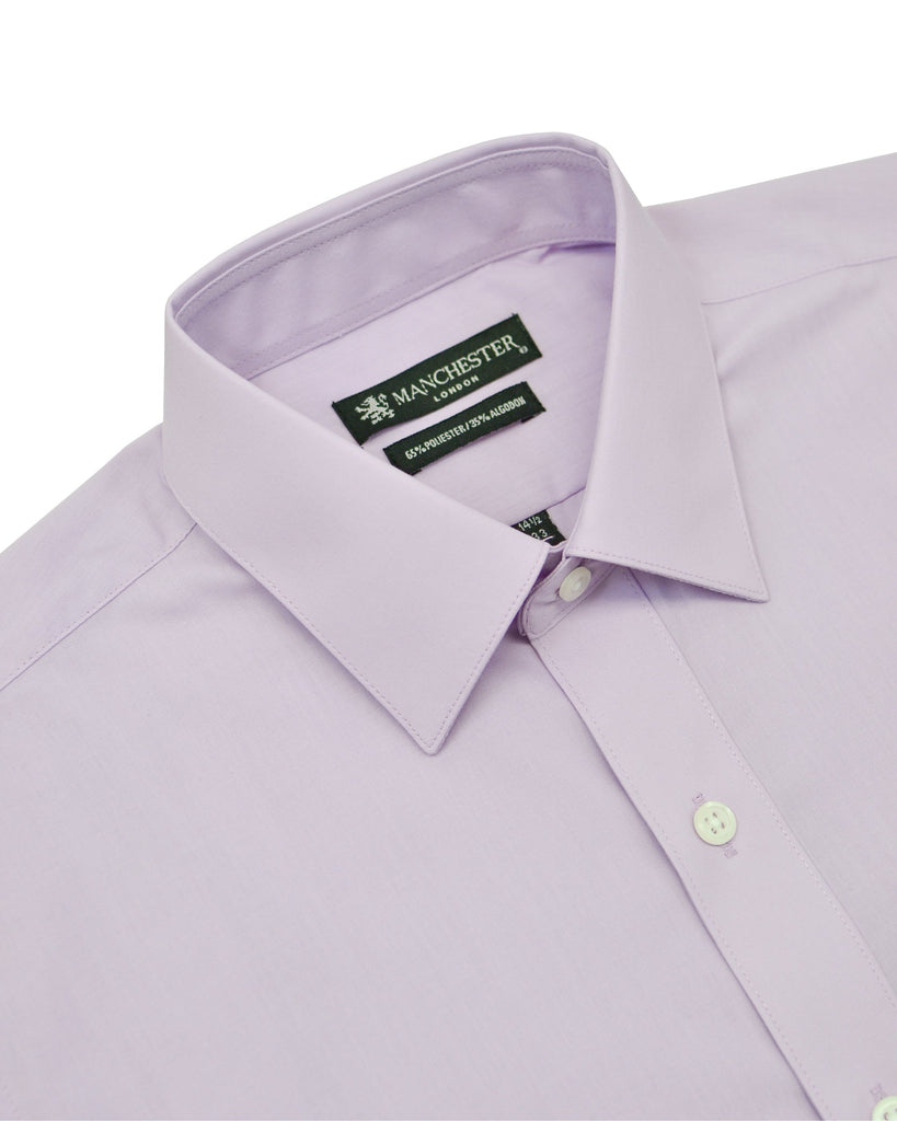 Manchester Camisa de Vestir Lisa Vista de Cuello Boss