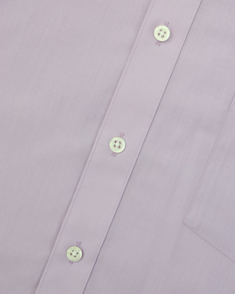 Manchester Camisa de Vestir Lisa en Algodon-Poliester Vista Botonera Clasica