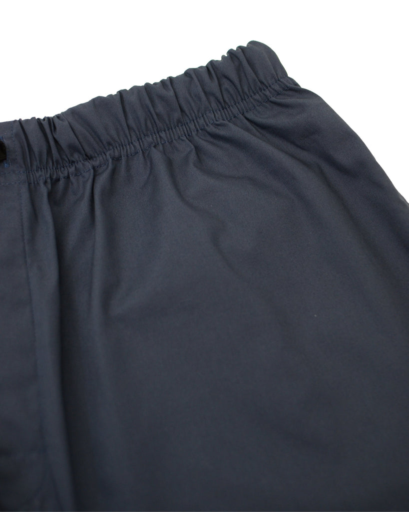 Manchester Pijama Corta Lisa con Bolsillos en Mezcla de Algodón-Poliéster Cintura
