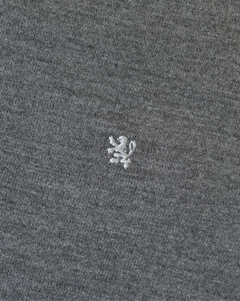 Manchester Sueter Gris Oxford Slim Fit en Acrilico Vista de Logo Bordado