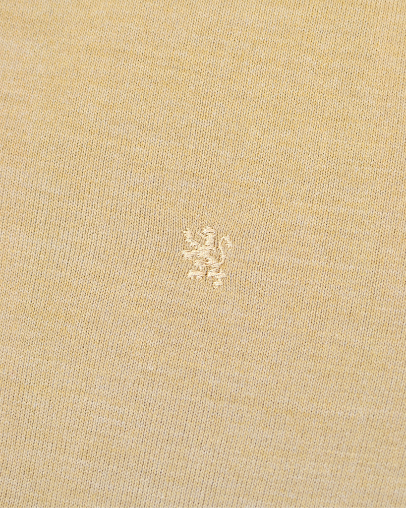 Manchester Sueter Beige Slim Fit en Acrilico Vista de Logo Bordado