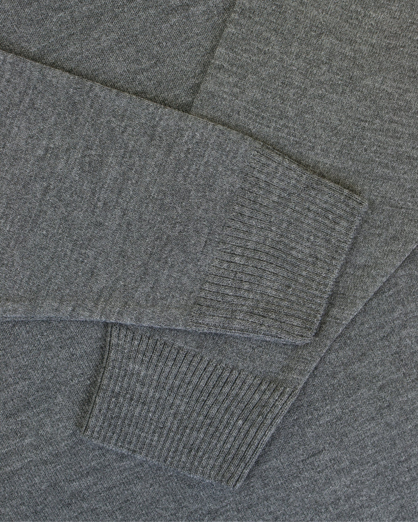 Manchester Sueter Gris Oxford Slim Fit en Acrilico Vista de Manga
