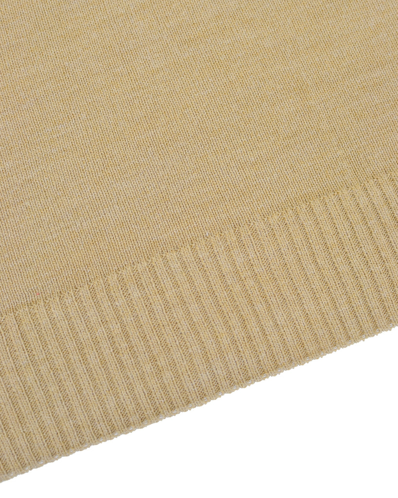 Manchester Sueter Beige Slim Fit en Acrilico Vista Detalle Bordado