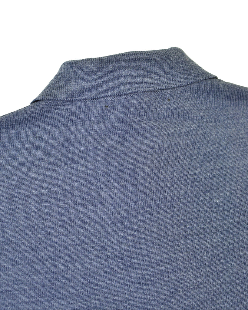 Manchester Sueter Cuello con Botones Slim Fit en Acrilico Vista Cuello de Espalda