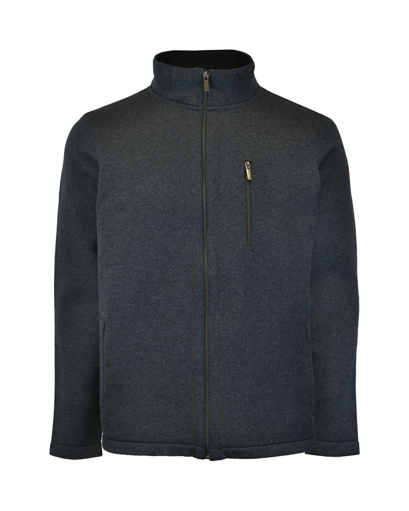 Manchester Chamarra en Oxford con Zipper Cuello Mock Vista Frontal