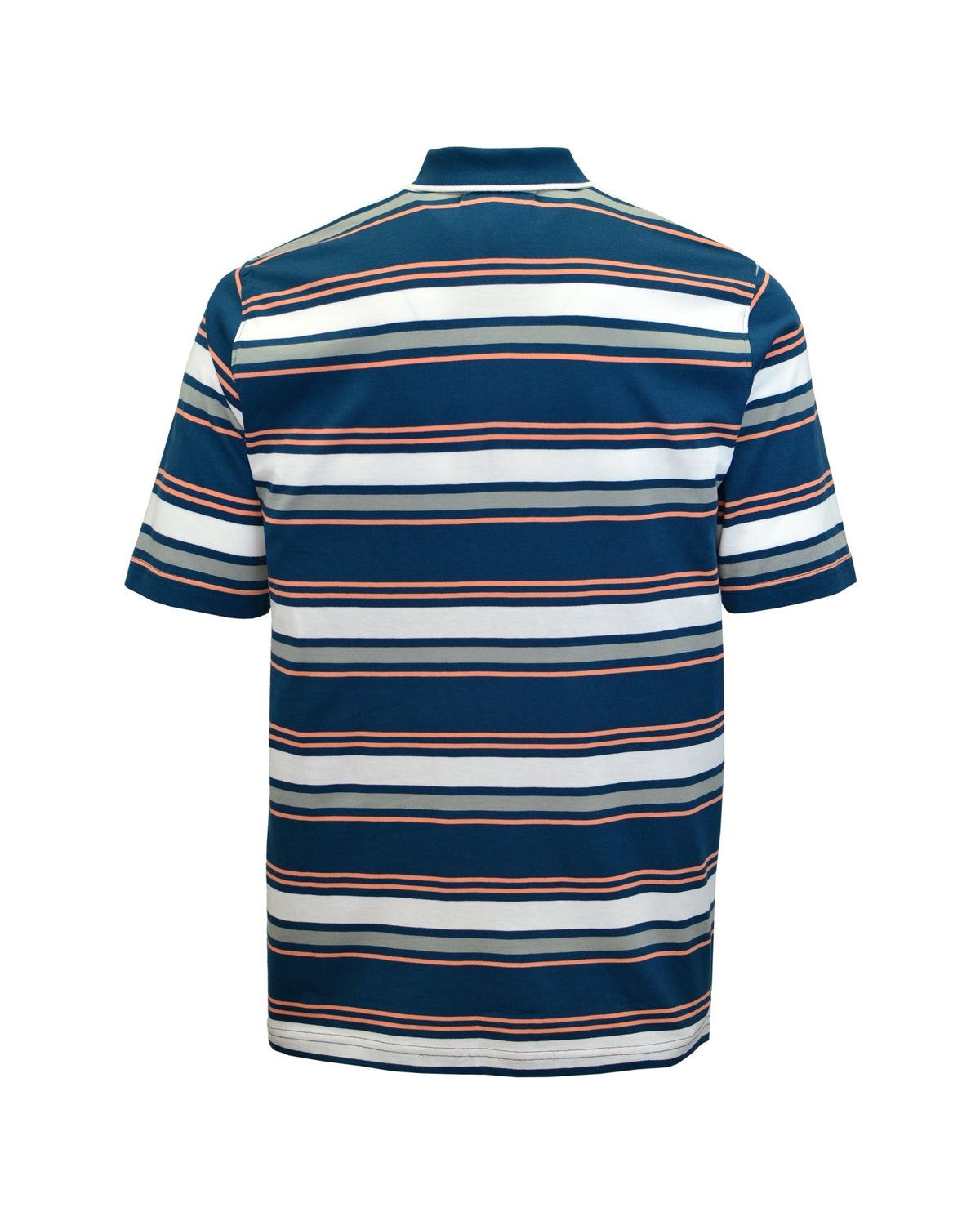 Manchester Junior Polo 100% Algodón Patrón de Rayas - Manga Corta color marino para niño