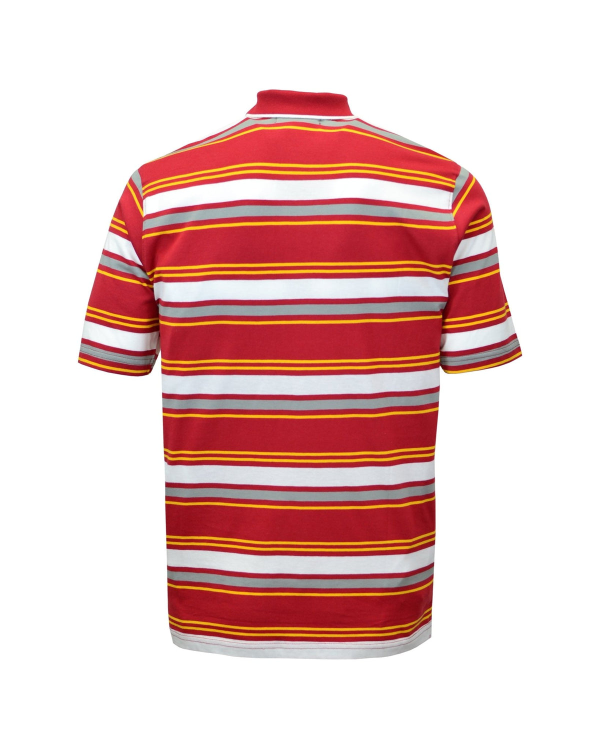Manchester Junior Polo 100% Algodón Patrón de Rayas - Manga Corta color vino para niño