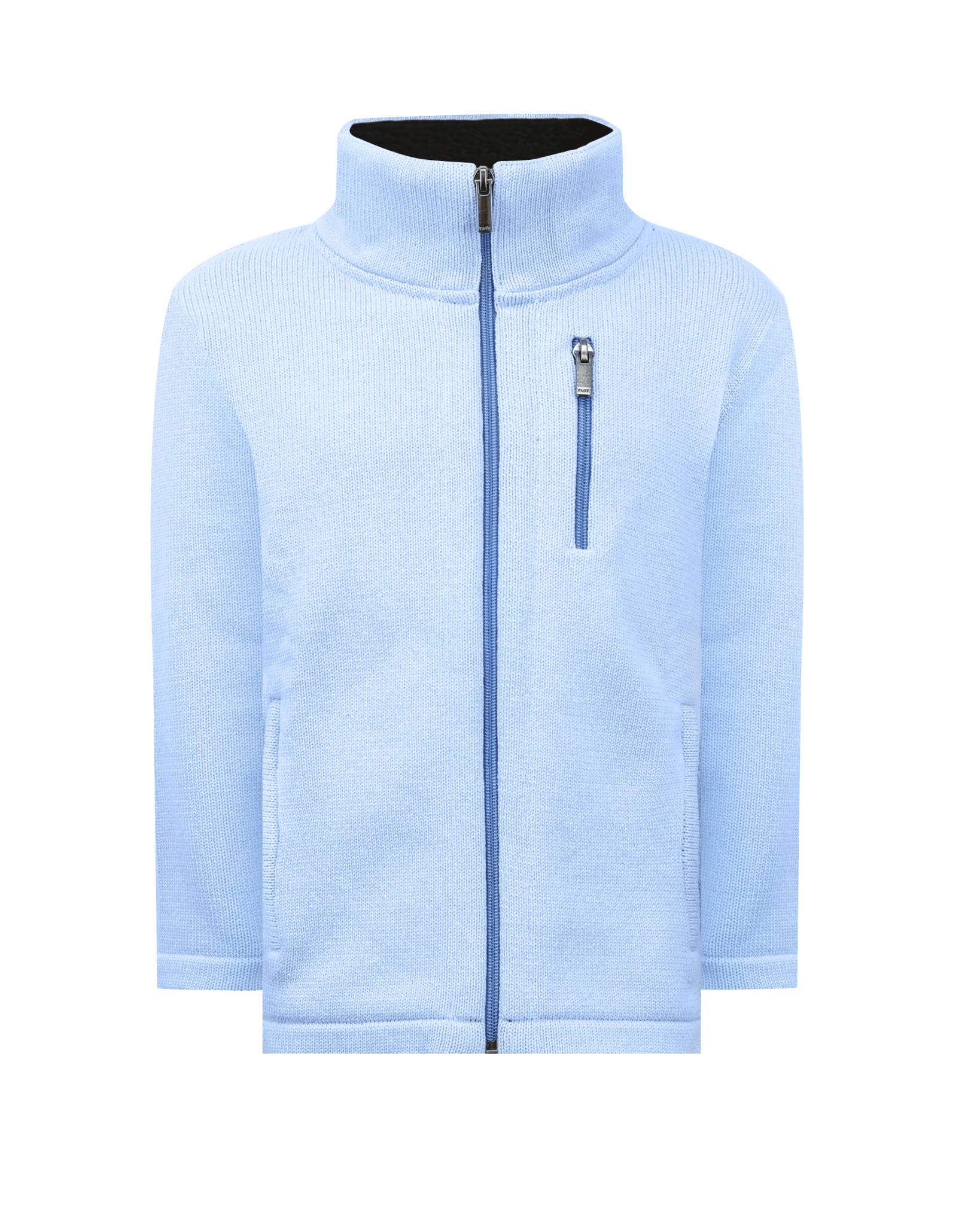 Manchester Junior Sweater Liso a Punto color celeste para niño