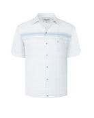 Manchester Camisa Casual Tipo Chazarilla Diseño de Rayas con Doble Bolsillo - Manchester
